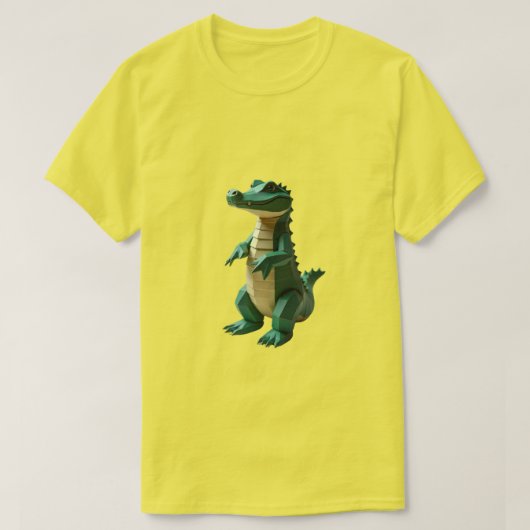 T-shirt Alligator géométrique (Design devant)