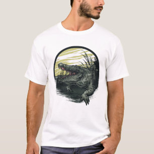 T-shirt alligator illustré