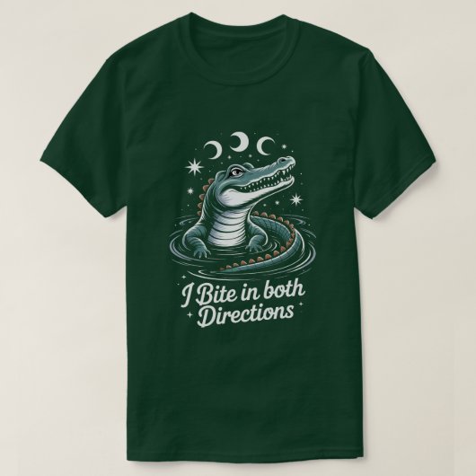 T-shirt Alligator – Je mords dans les deux sens (Design devant)