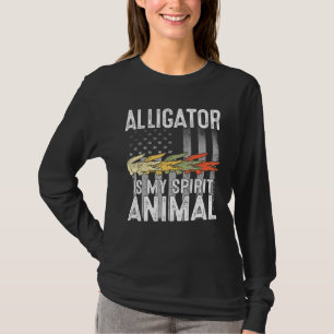 T-shirt Alligator My Spirit Animal Usa Patriotique América