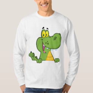 T-shirt Alligator ou crocodile au-dessus d'un signe