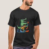 T-shirt Alligator Ski Alligator Crocodile Ski d'eau Reptil (Devant)