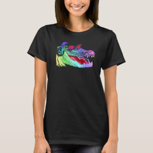 T-shirt Alligator With Headphones And Sung