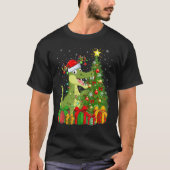 T-shirt Alligator Xmas Holiday Santa Alligator Christmas (Devant)