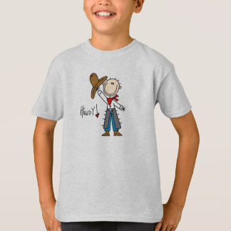 T-shirt Allo ! Chiffre chemise de bâton de cowboy