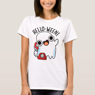 T-shirt Allo-ween Funny Ghost Pun