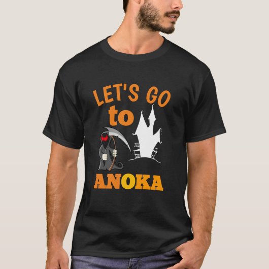 T-shirt allons à anoka - capitale de l'halloween (Devant)