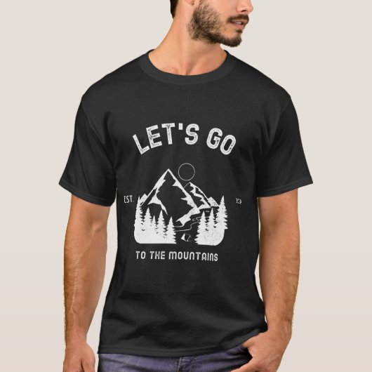 T-shirt Allons à la montagne. (Devant)