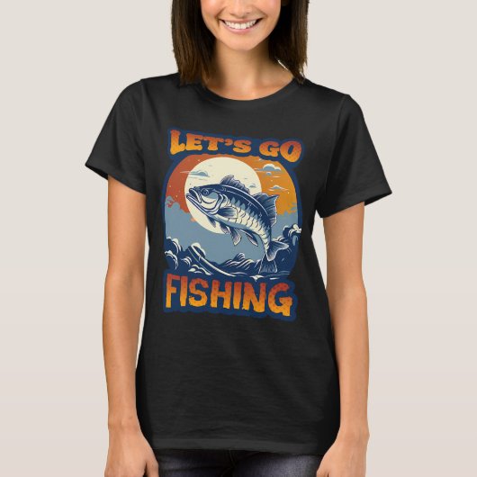 T-shirt Allons à la pêche (Devant)