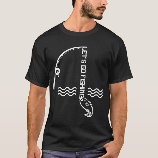 T-shirt Allons à la pêche 2 (Devant)