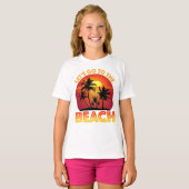 T-shirt Allons à la plage (Devant entier)