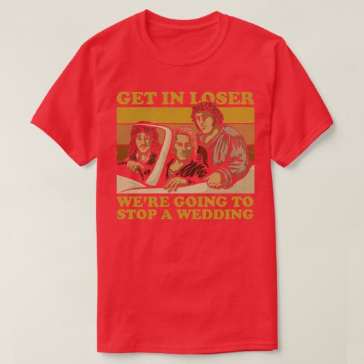 T-shirt Allons arrêter un Mariage (Design devant)