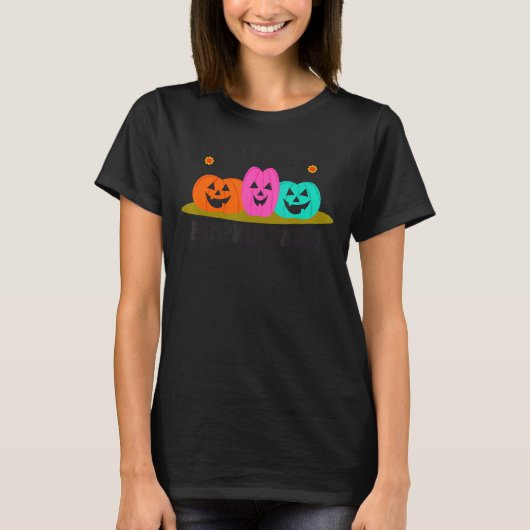 T-shirt Allons Au Patch Citrouille (Devant)