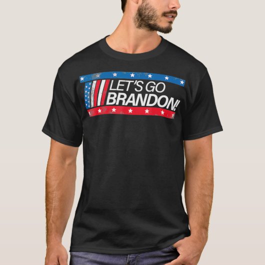 T-shirt Allons Brandon Allons-y Brandon USA Flag1 (Devant)