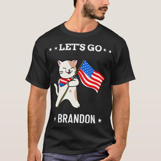 T-shirt Allons Brandon Funny Chat Allons Brandon (Devant)