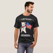 T-shirt Allons Brandon Funny Chat Allons Brandon (Devant entier)