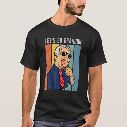 T-shirt Allons Brandon Funny Ice Cream Cone Meme (Devant)