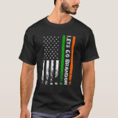 T-shirt Allons Brandon Irlandais Drapeau Américain Irlande (Devant)