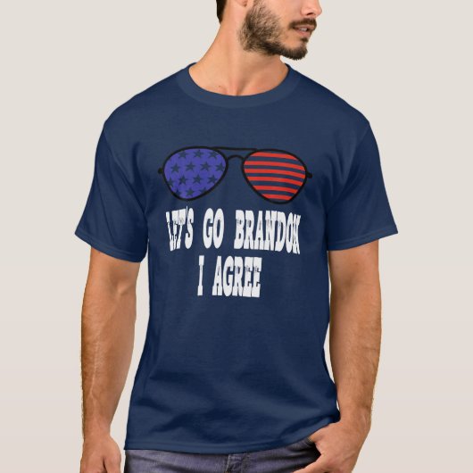 T-shirt Allons Brandon J'accepte Funny Biden Citation Répu (Devant)