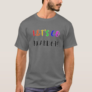 T-shirt Allons Brandon Tee Let's Go Brandon LGBT Drapeau L