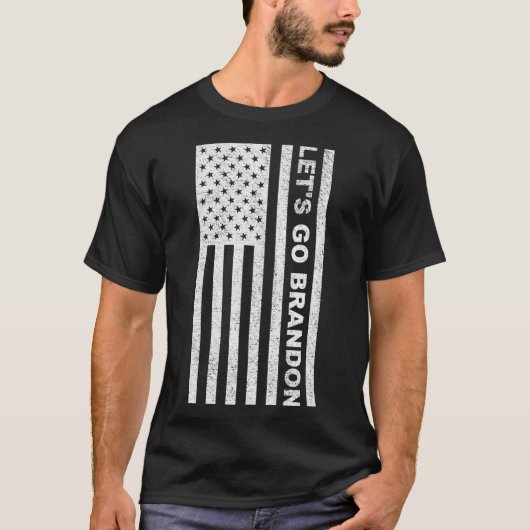 T-SHIRT ALLONS BRANDON USA FLAG (Devant)