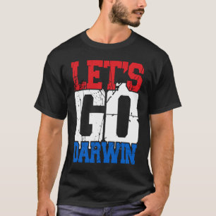 T-shirt Allons Darwin US FlagVintage Allons Darwin