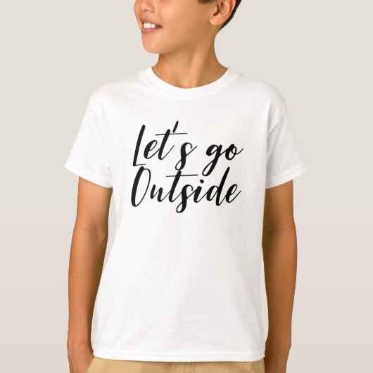 T-shirt Allons dehors (Devant)