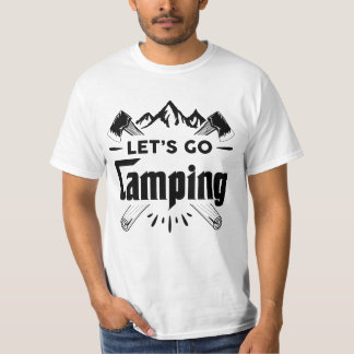 T-shirt Allons faire du camping, camper des vibes