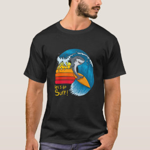 T-shirt Allons faire du Surf Shark Surfing