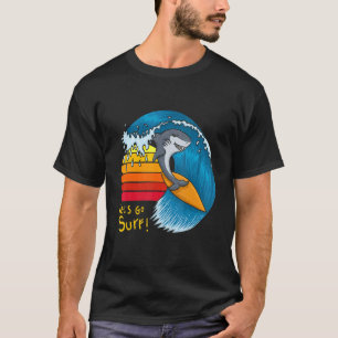 T-shirt Allons faire du Surf Shark Surfing