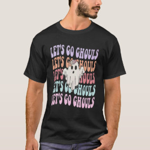T-shirt Allons Gouls Ghost Ghost Super Retro Halloween