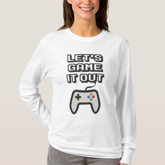 T-shirt Allons jouer (Devant)