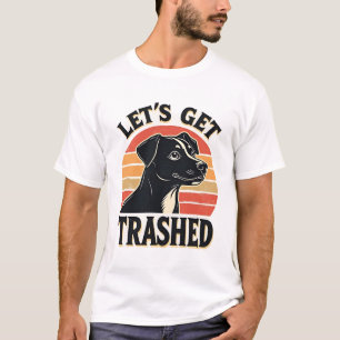 T-shirt Allons Nous Défoncer Graphique De Chien Vintage Co