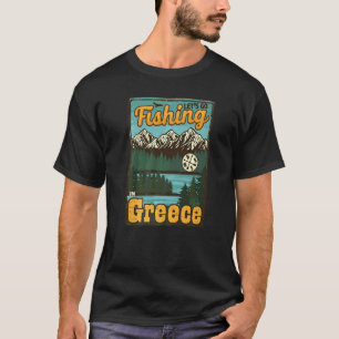 T-shirt Allons pêcher en Grèce Grèce Pêche