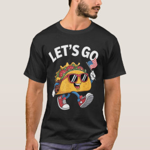 T-shirt Allons Taco Drôle Trump Poulet