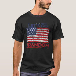 T-shirt Allons voir Brandon Drôle Humour Politique Court S