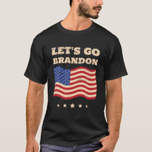 T-shirt Allons voir Brandon US Drapeau Drôle Drôle Drôle D