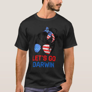 T-shirt Allons-y Darwin Femmes Fille Laissons Aller Usa Dr