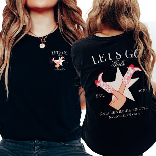 T-shirt Allons-y Filles Cowgirl personnalisée Bachelorette