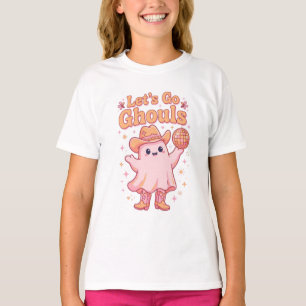 T-shirt Allons-y les fantômes Disco Cowboy Fantôme Rose Ét