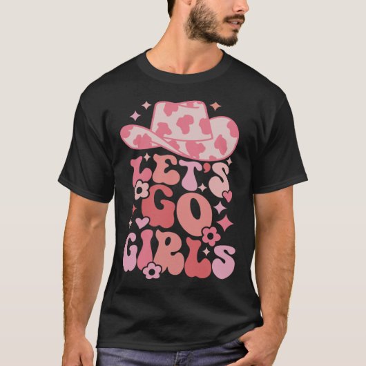 T-shirt Allons-y les filles enterrement de vie de jeune fi (Devant)