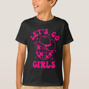 T-shirt Allons-y les filles Équipe de la mariée Chapeau de