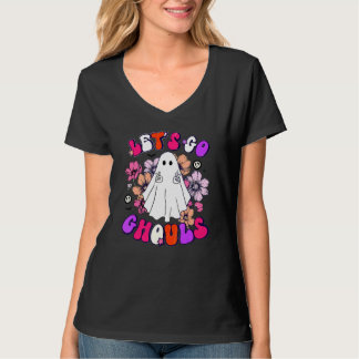 T-shirt Allons-y les goules Mariage rétro Halloween enterr