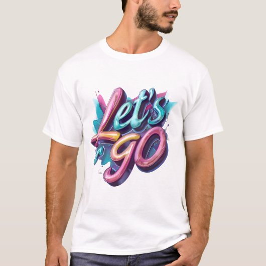 T-shirt Allons-y Néon Graffiti (Devant)