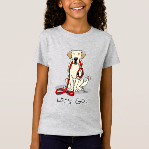 T-Shirt Allons-y ! Yellow Labrador Retriever - mignon chie