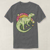 T-shirt Allosaurus arc-en-ciel Dinosaure rétro (Design devant)
