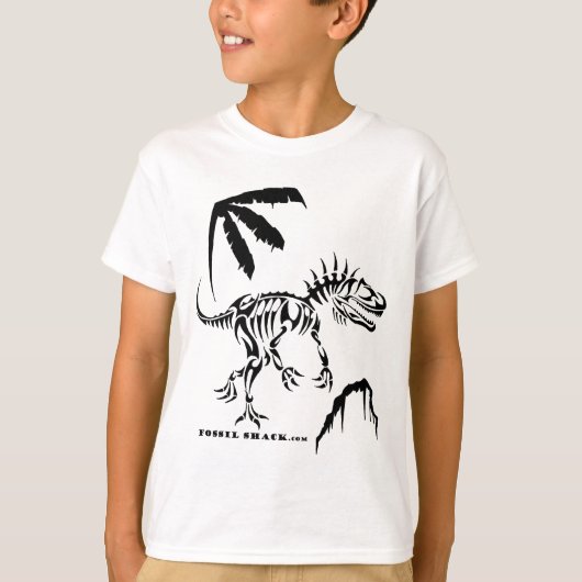 T-shirt Allosaurus par Shack fossile (Devant)