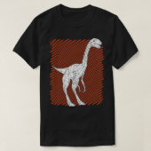 T-shirt Allosaurus polygonal amant Dinosaure art (Design devant)