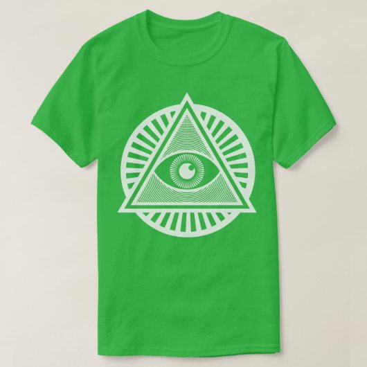 T-shirt AllSeeing Illuminati EyeWhite Version (Design devant)