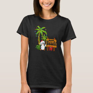 T-shirt Allumage Palm Tree Beach Vacation Penguin Christma